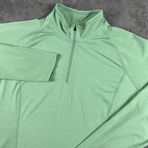 REI Co-op Pullover Womens XXL Green 1/4 Zip Mock Neck Stretch Hiking Athletic